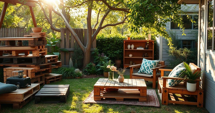 Pallet de madeira usado é a solução sustentável para decoração e móveis criativos Pallet de madeira usado é a solução sustentável para decoração e móveis criativos